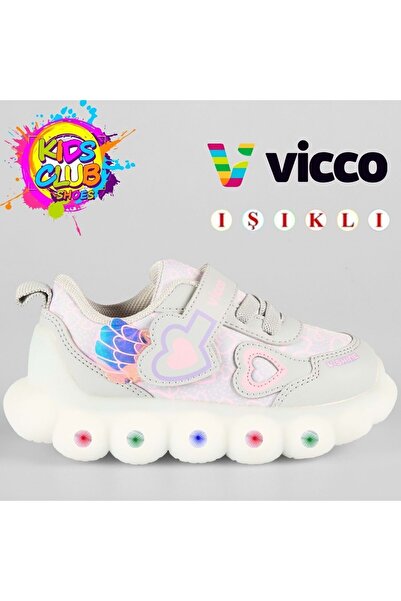 Vicco Süse Işıklı Ortopedik Çocuk Spor Ayakkabı GRİ