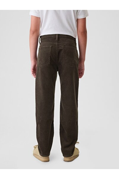 GAP Erkek Çocuk Kahverengi Kadife Original Straight Jean Pantolon