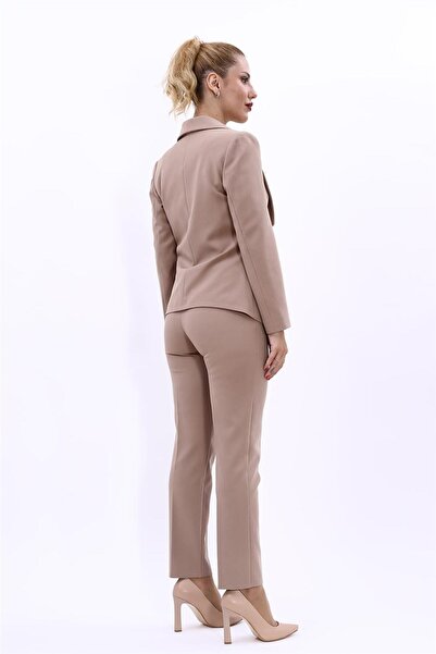 ÖNDER ÖZSOY Midi Ceket & Boru Paça Pantolon Takım-taş