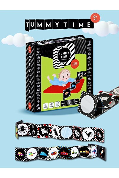 TOTS & FOLKS Tummy Time Bebek Aynası Ve Katlanabilir Kitap | Tummy Time Aynal...