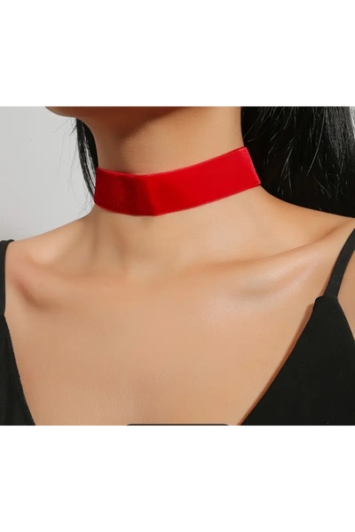 MutluBiDünya Vintage Kadife Choker 2 cm