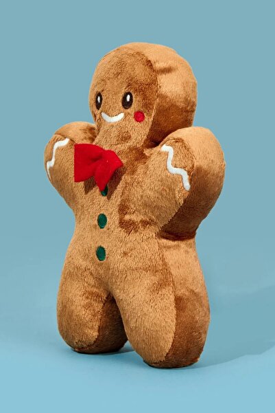 eco sepet Kurabiye Adam Peluş Oyuncak 20 cm, Hediyelik Uyku Arkadaşı Yastık T...