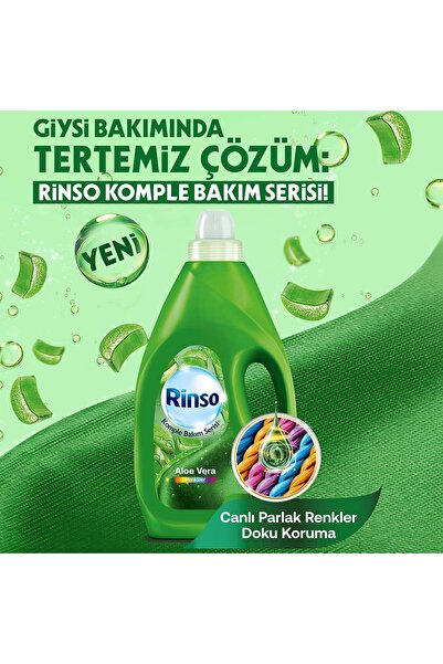 Rinso Aloe Vera Renkliler için Sıvı Deterjan 3 x 3 L