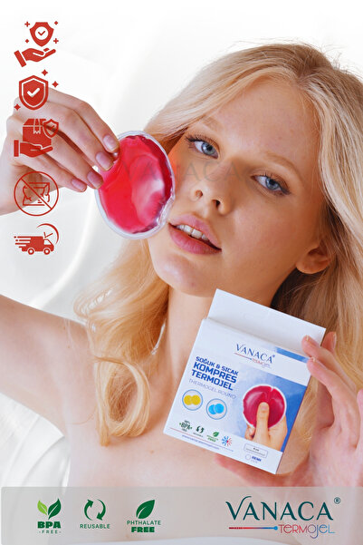 Vanaca Grup Göz Burun Estetiği Sonrası Tekrar Kullanılabilir Sıcak Soğuk Kompres Jel | 2'li Yuvarlak Set