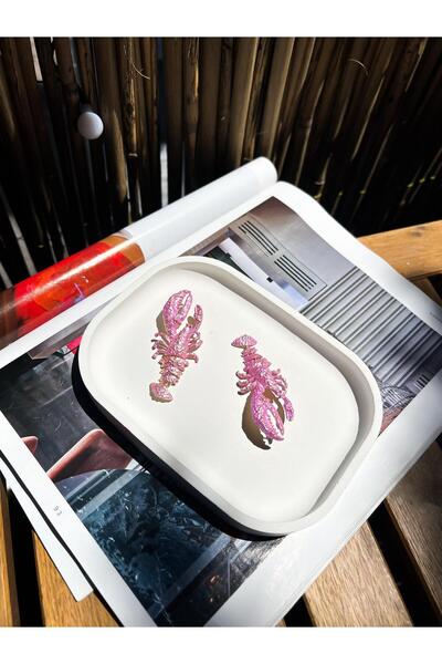 Unzilee 🦞 Taşlı Sedefli Istakoz / Akrep / Yengeç küpe