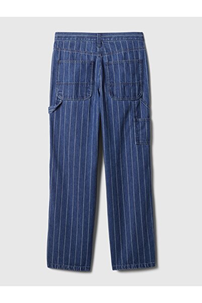 GAP KadınMid Rise '90s Loose Çizgili Carpenter Jean Pantolon