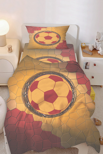Bebişim Halı Fan Patterned Single Baby Kids Bedding Set