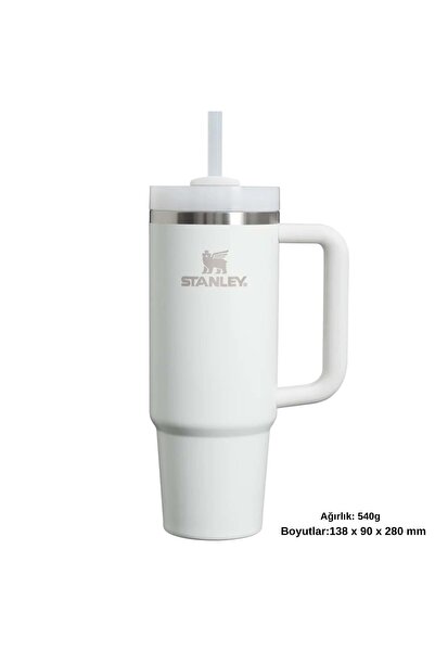 Stanley Quencher H2.O FlowState ™ Termoska s brčkem 0,8 l, láhev s brčkem, BÍLÁ