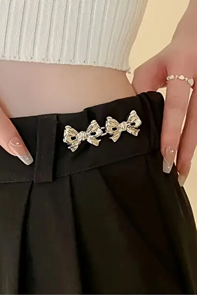 GUCSO Gold Pants Waist Tightening Device, Brooch, Ribbon Belt, Bow Belt, Gold Bow Tightening Snap