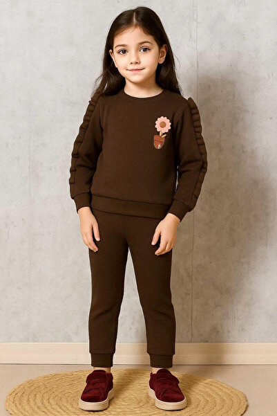 krm kerem bebe Rebrasto Komplet za devojčice sa volanastim rukavima