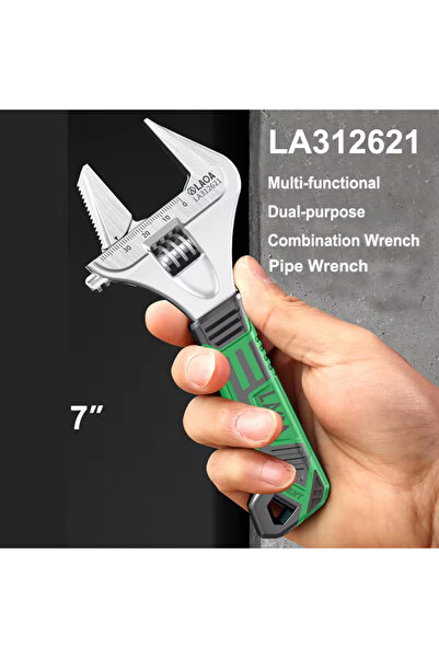 Choice 7inch LAOA Short Handle Wrench Light Weight Adjustable Thin Pointed Tip Large Opening Spanner 6" 8"
