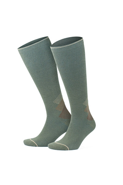 Go With Yünlü Havlulu Dikişsiz Renkli Diz Boyu 15-20 Mm Hg Basınçlı Kompresyo...