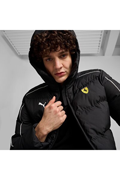 Puma 627041 Ferrari RaceMT7+ Ecolite Jk Jacket Erkek Günlük Mont SİYAH
