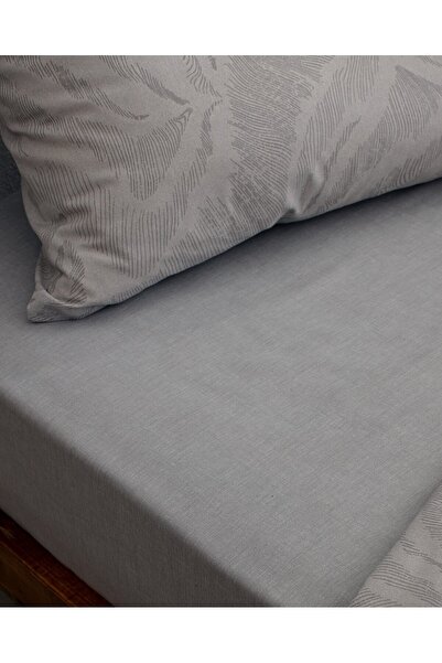 Madame Coco Coyan King Size Bettbezug-Set aus Baumwolle mit Print - Grau