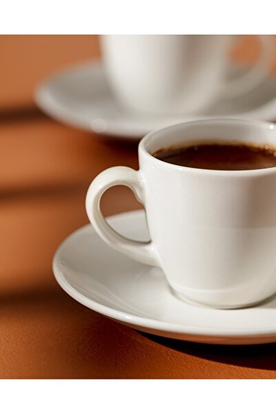 Madame Coco Benard 12-teiliges Kaffeetassen-Set für 6 Personen – Weiß – 110 ml