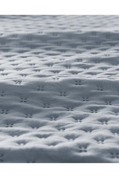 Madame Coco Rennes Doppelbett-Tagesdecke - Indigo