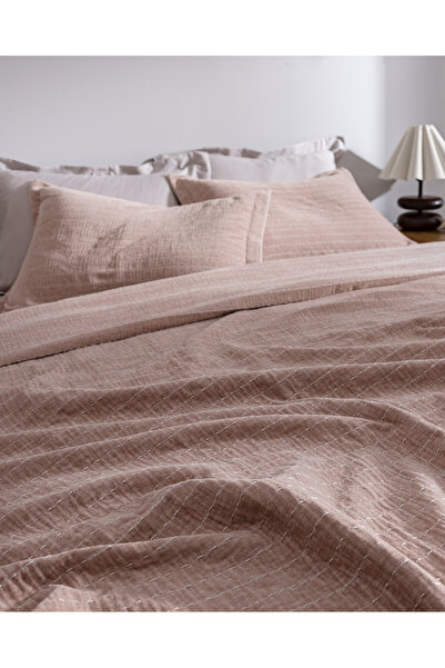 Madame Coco Feolette Doppelbett-Tagesdecke - Puder