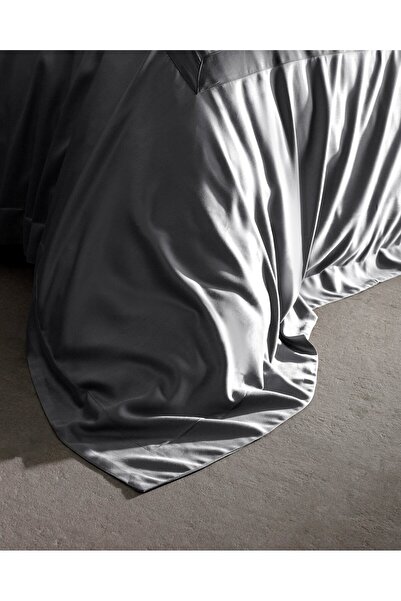 Madame Coco Samoa Doppel-Bettbezug-Set aus Bambus-Satin - Grau