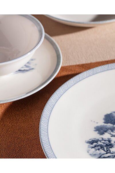 Madame Coco Marcel Tafelservice für 6 Personen, 24-teilig, Blau/Weiß