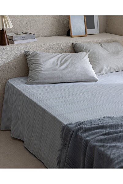 Madame Coco Delrico Doppel-Bettlakenset aus Baumwolle - Beige