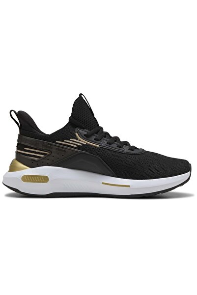 Puma Softride Enzo 5 Hype 311726 Unisex Sports Shoes Black-Gold