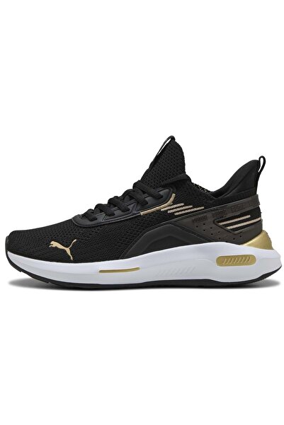 Puma Softride Enzo 5 Hype 311726 Unisex Sports Shoes Black-Gold