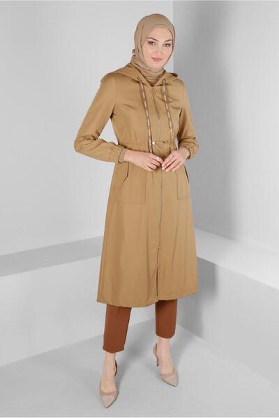 Alvina BELI BRAIDED HOODED TRENCH COAT 10675
