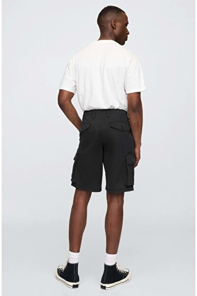 GAP 11" Essential Kargo Şort 703768 Erkek Şort SİYAH