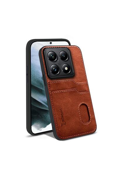 Zebana حافظة متوافقة مع هاتف Xiaomi Mi 14T Zebana حافظة جلدية فاخرة مع حامل ب...