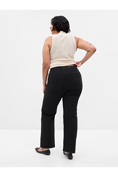 GAP Kadın Siyah High Rise '90s Loose Jean Pantolon