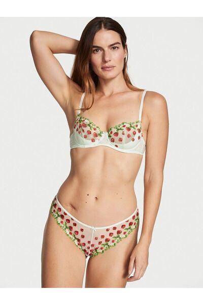 Victoria's Secret Çilek İşlemeli Brazilian Külot