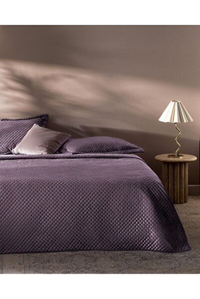 Madame Coco Boulogne Einzel-Tagesdecke aus Samt