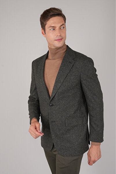 Bisse PCK 24207 MONO YAKA-ÇİFT YIRTMAÇ-6 DR KLS CEKET Haki