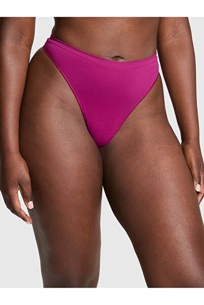 PINK Seamless Derin Bacak Kesim Tanga