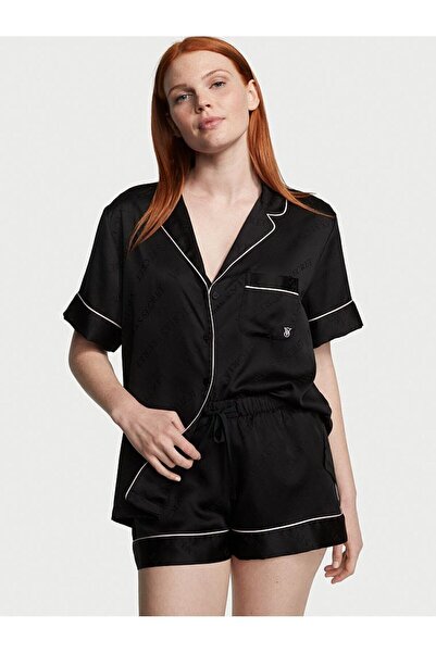 Victoria's Secret Glazed Saten Kısa Pijama Takımı