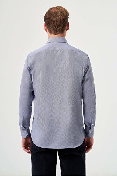 Bisse Regular Fit Lacivert Basic Klasik Erkek Gömlek