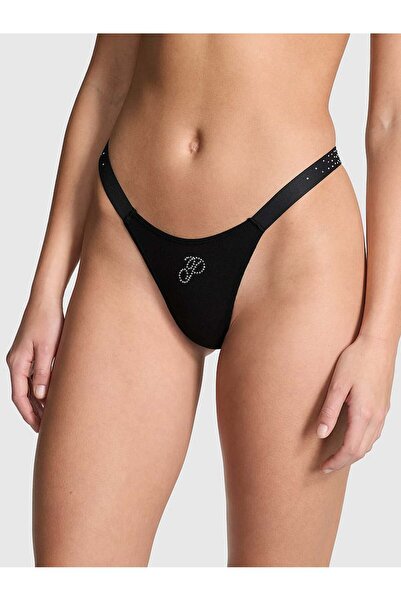 PINK Pamuklu Işıltılı Mikro Tanga
