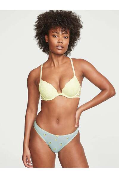 Victoria's Secret Esnek Pamuklu Derin Bacak Kesim Tanga Külot