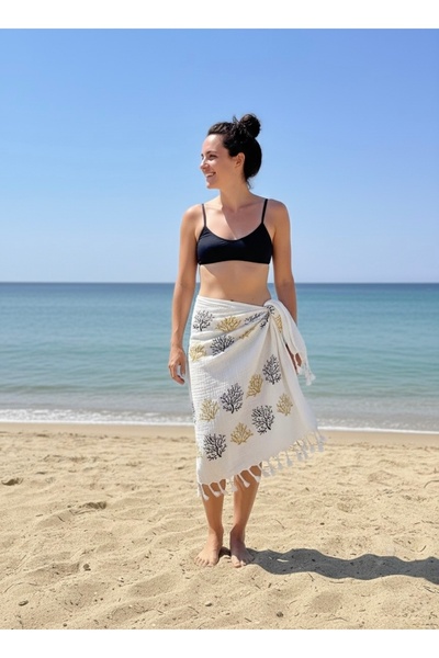 Bursa Home منشفة موسلين هدية للعروس، منشفة شاطئ، ومنشفة حمام