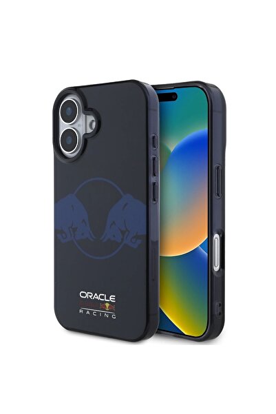 Red Bull iPhone 16 Kılıf Redbull Lisanslı Magsafe Özellikli IML Çift Boğa Bas...
