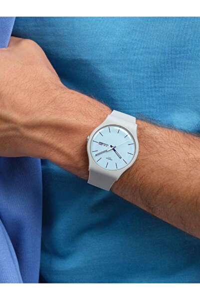 Swatch SO29M702 BLUEBERRY  SKY Unisex Kol Saati