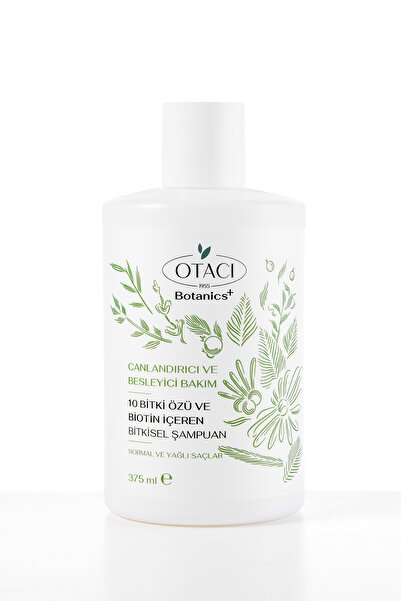 Otacı Botanics + Canlandırıcı & Besleyici Bakım - 10 Bitki Özü ve Biotin İçeren Bitkisel Şampuan