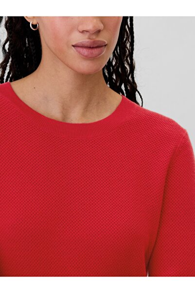 GAP Kadın Kırmızı Textured Kazak