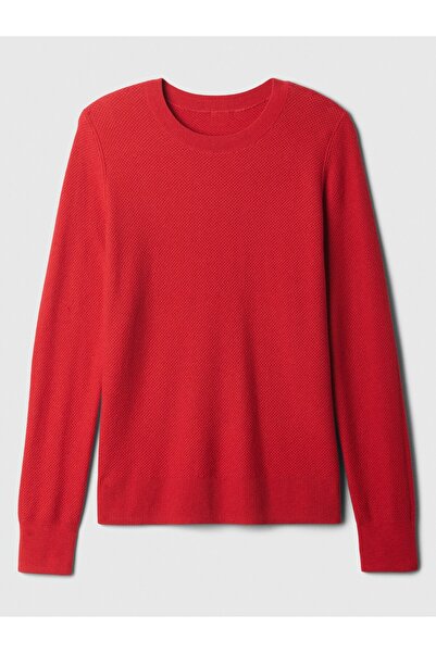 GAP Kadın Kırmızı Textured Kazak