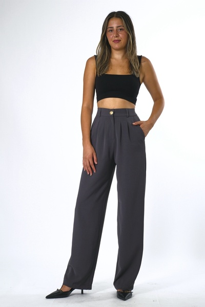 ABBRA Γυναικείο παντελόνι με ελαστική μέση Palazzo