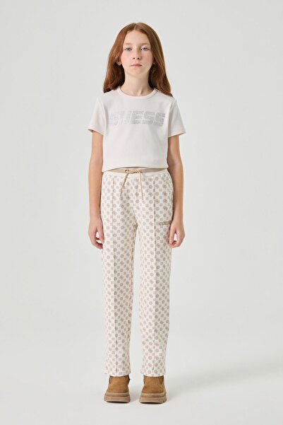Guess BG Store Kız Çocuk Krem Eşofman Altı
