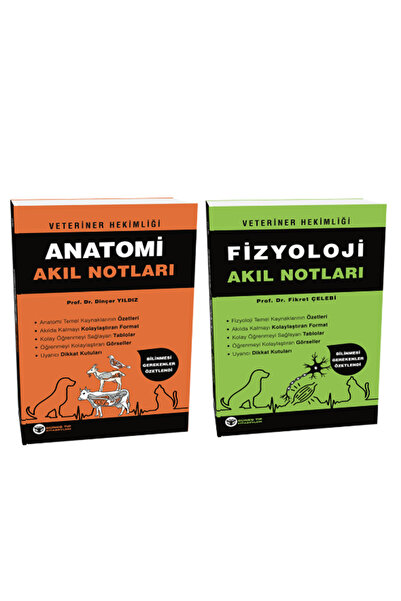 Güneş Tıp Kitabevleri 2024 - Veteriner Hekimliği Akıl Notları Seti (12 KİTAP)