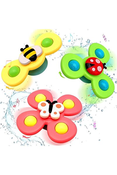 Twisoo ألعاب دوارة الحشرات بأكواب الشفط - ألعاب حسية خالية من مادة BPA للأطفال