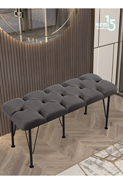 Yirmi15 Metal Ayaklı Babyface Puf & BenchFüme Bench 2024
