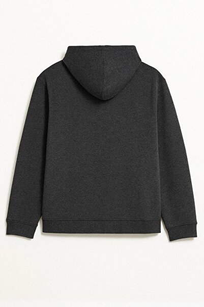 MARKAPIA Férfi cipzáras kapucnis pulóver zsebekkel és polár béléssel